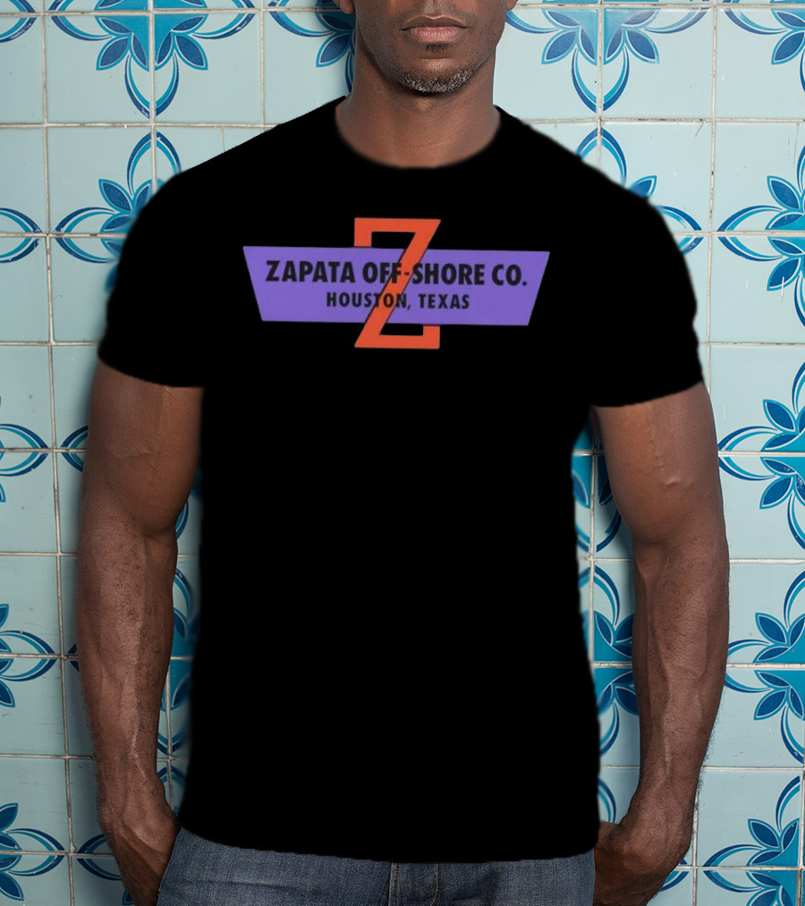 Zapata Off Shore Co Houston Texas Z Emblem T-Shirt