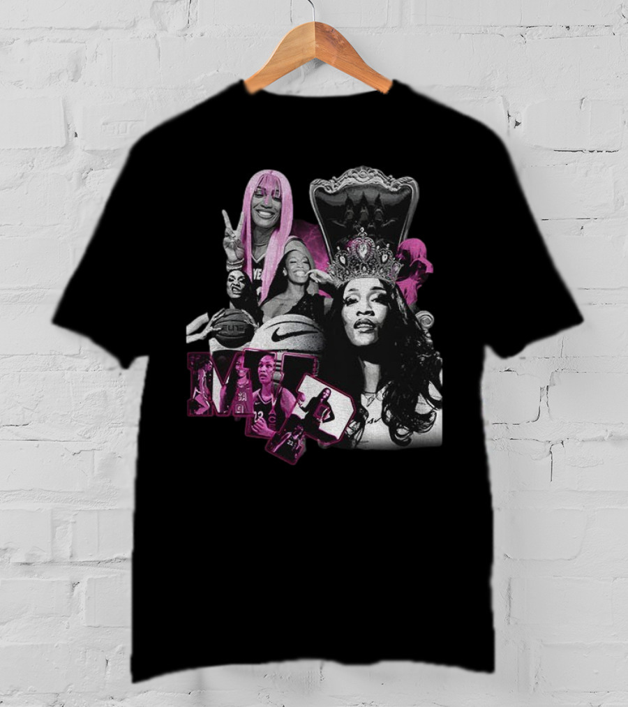 A’ja Wilson MVP Iconic Crown Basketball Champion T-Shirt