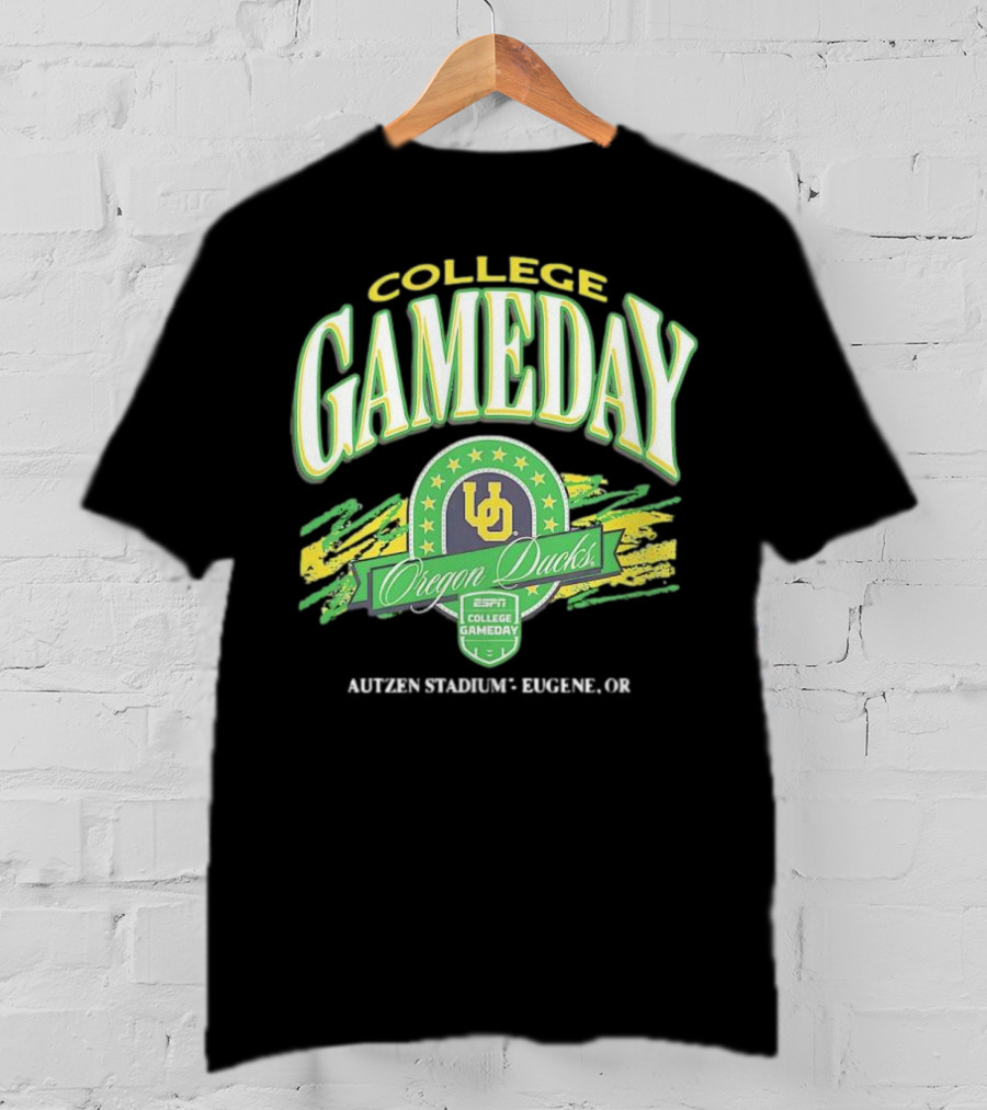 College GameDay Oregon Ducks ESPN Autzen Stadium Eugene OR T-Shirt