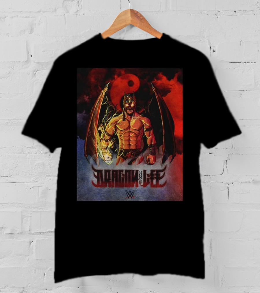 Dragon Lee WWE Superstar Wrestling Persona Artwork T-Shirt
