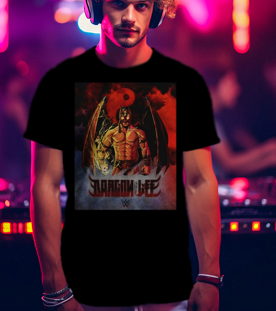 Dragon Lee WWE Superstar Wrestling Persona Artwork T-Shirt