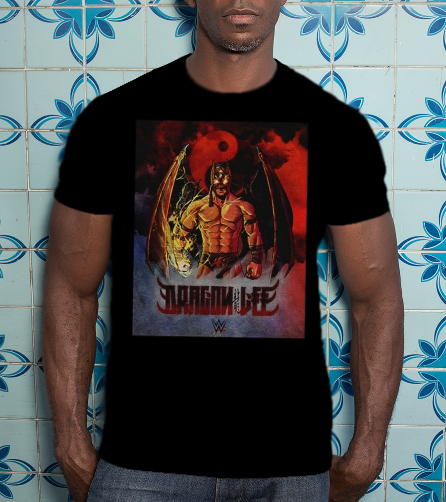Dragon Lee WWE Superstar Wrestling Persona Artwork T-Shirt