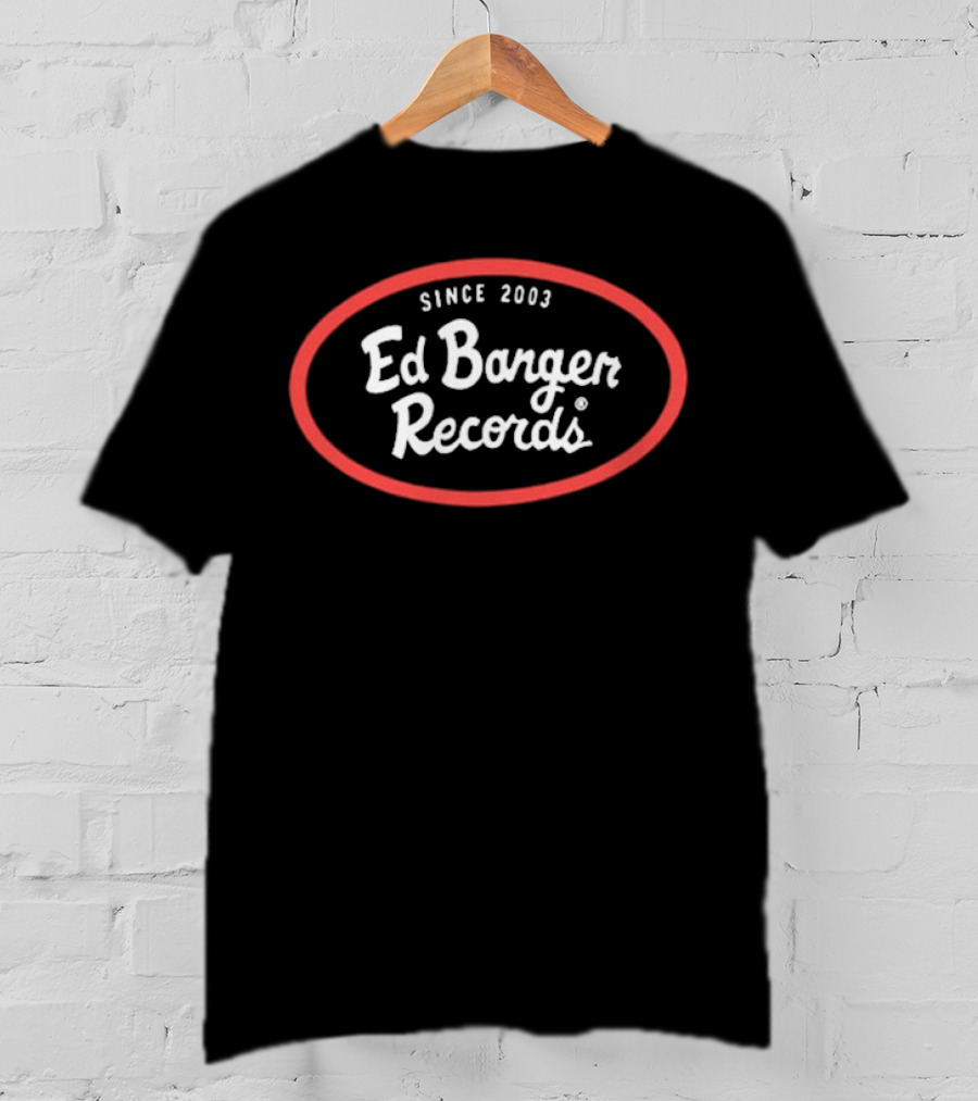 Ed Banger Records Since 2003 Retro Red Oval Style T-Shirt