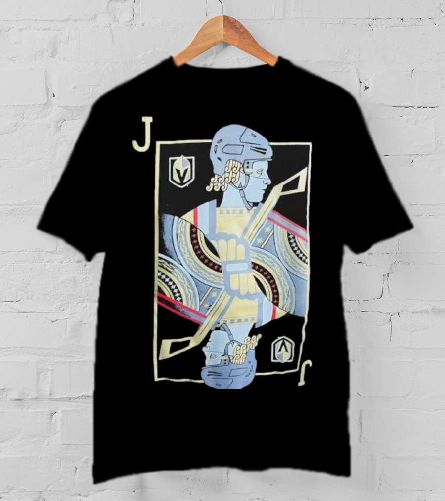 Fanatics Jack Eichel Vegas Golden Knights Playing Card Artwork Star Pattern T-Shirt