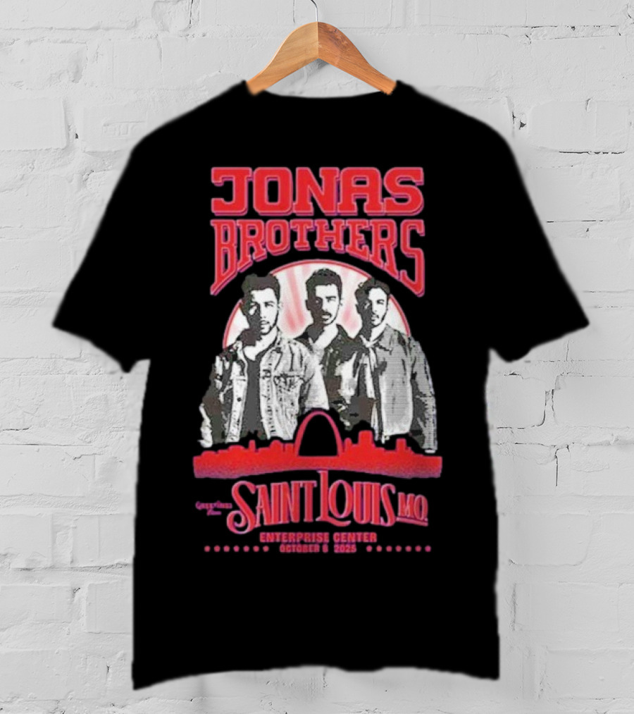 Jonas Brothers Concert Saint Louis MO Enterprise Center October 8 2025 T-Shirt