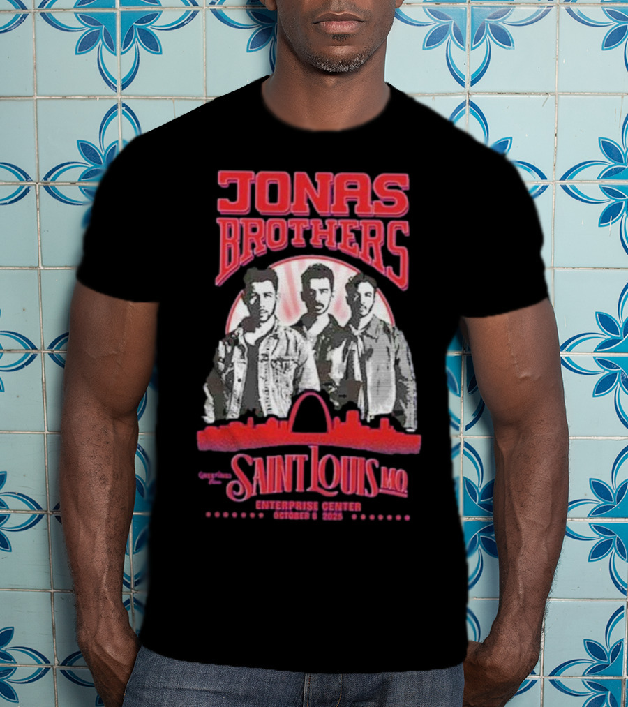 Jonas Brothers Concert Saint Louis MO Enterprise Center October 8 2025 T-Shirt