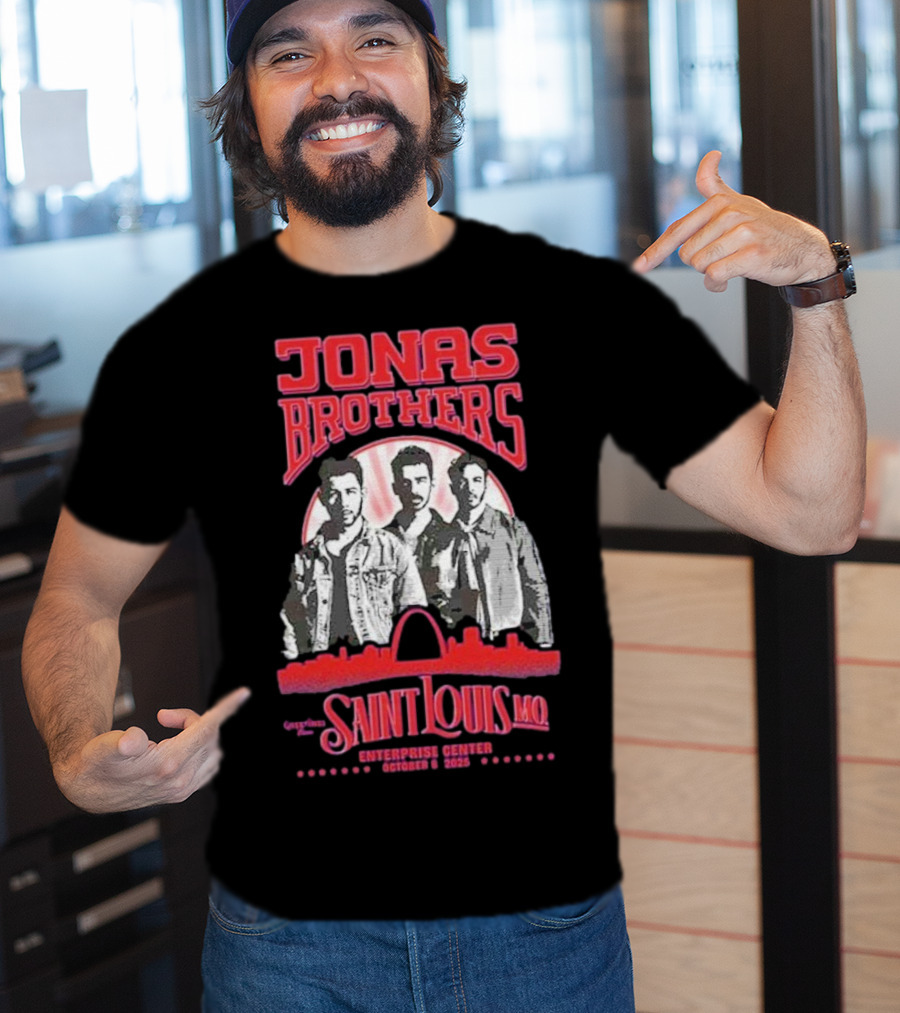 Jonas Brothers Concert Saint Louis MO Enterprise Center October 8 2025 T-Shirt