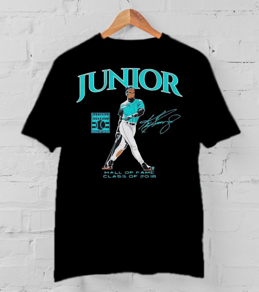Ken Griffey Jr Junior National Baseball Hall Of Fame Class Of 2016 Signature T-Shirt