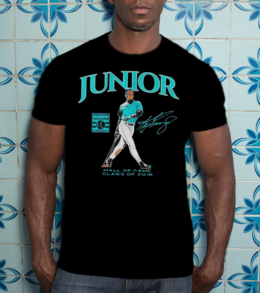 Ken Griffey Jr Junior National Baseball Hall Of Fame Class Of 2016 Signature T-Shirt