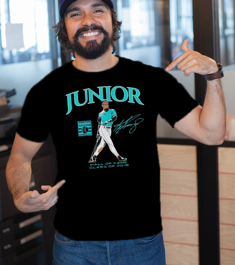 Ken Griffey Jr Junior National Baseball Hall Of Fame Class Of 2016 Signature T-Shirt