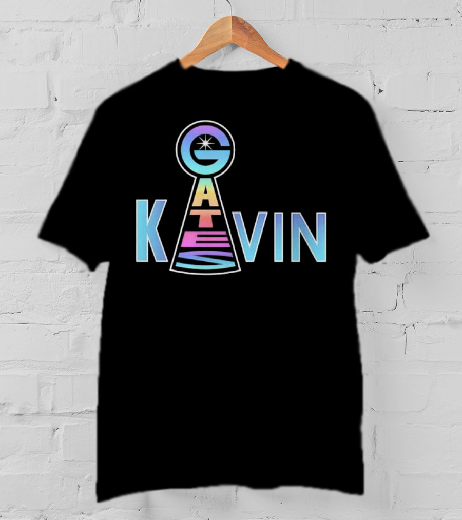 Kevin Gates Keyhole Gradient Text Art T-Shirt