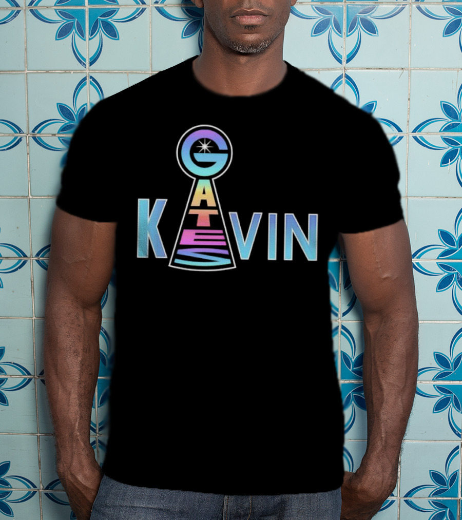 Kevin Gates Keyhole Gradient Text Art T-Shirt