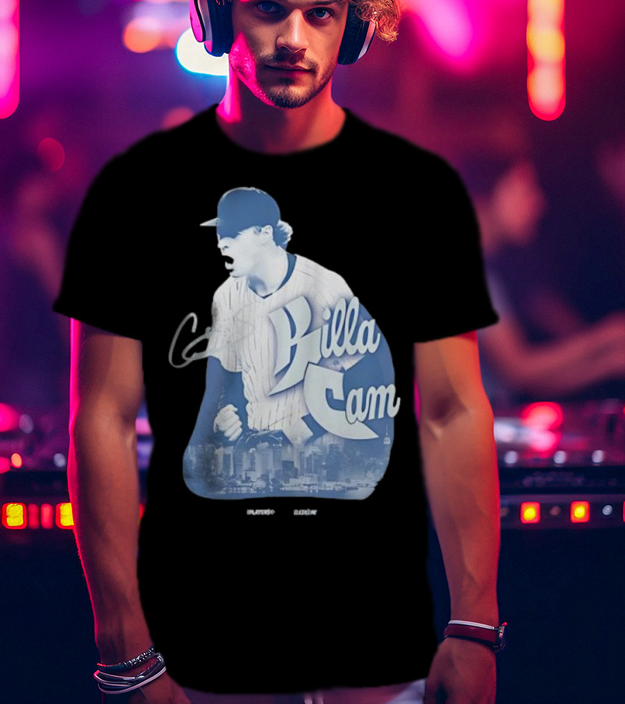 Killa Cam New York Yankees Cityscape Pitcher Style T-Shirt