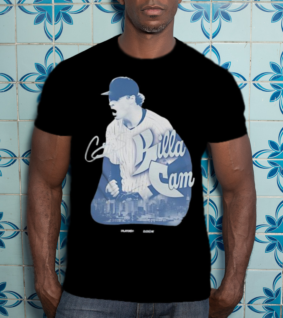 Killa Cam New York Yankees Cityscape Pitcher Style T-Shirt