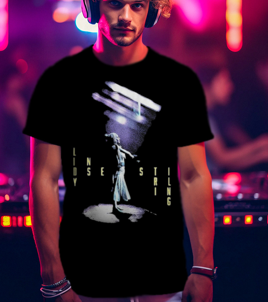 Lindsey Stirling Energetic Stage Performance With Spotlight T-Shirt