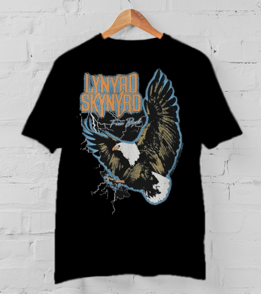 Lynyrd Skynyrd Free Bird Lightning Eagle Vintage Style T-Shirt