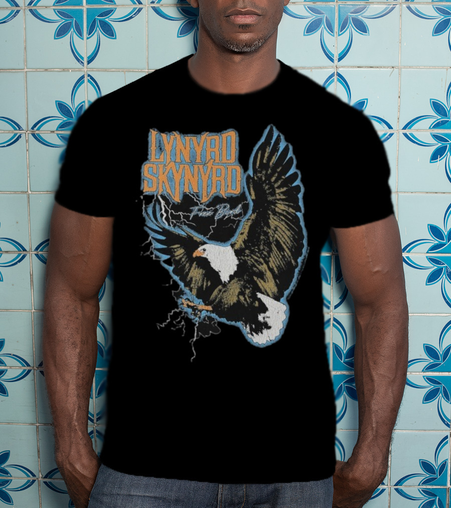 Lynyrd Skynyrd Free Bird Lightning Eagle Vintage Style T-Shirt