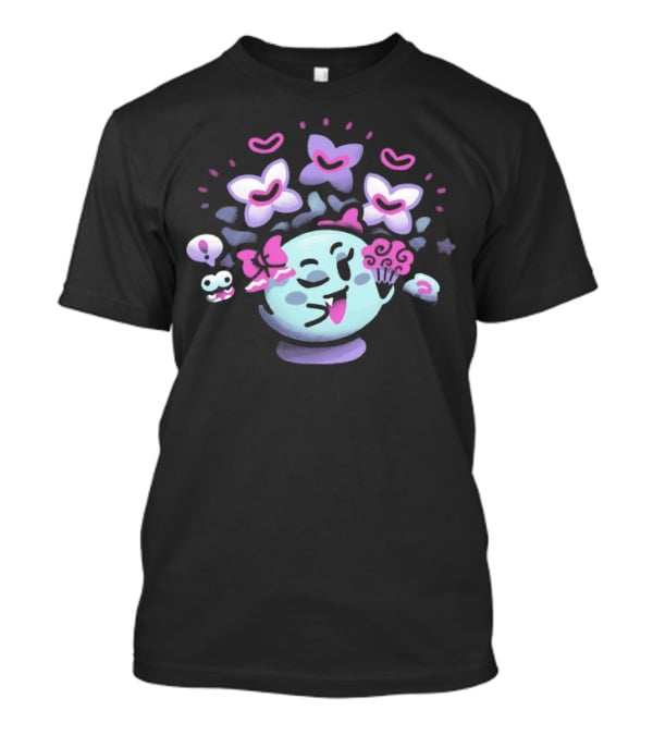 Minilla Forest Surprises Happy Planet With Butterflies And Flowers T-Shirt