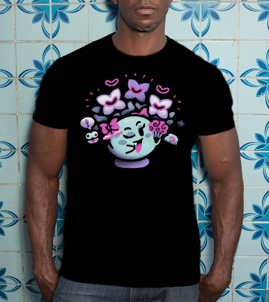 Minilla Forest Surprises Happy Planet With Butterflies And Flowers T-Shirt