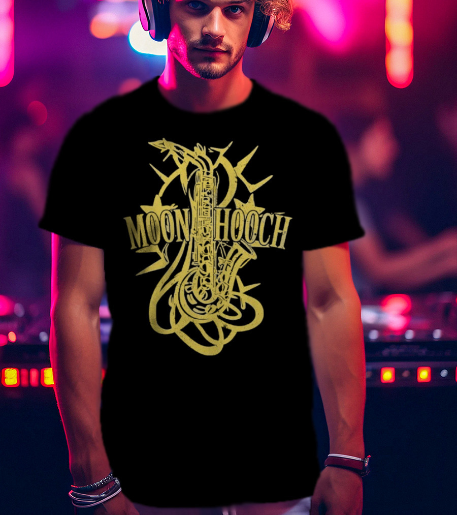 Moon Hooch Saxophone Burst Yellow Graphic T-Shirt