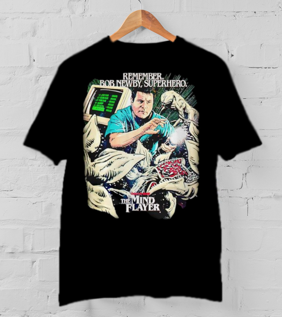 Stranger Things Season 2 Butcher Billy The Mind Flayer Remember Bob Newby Superhero T-Shirt