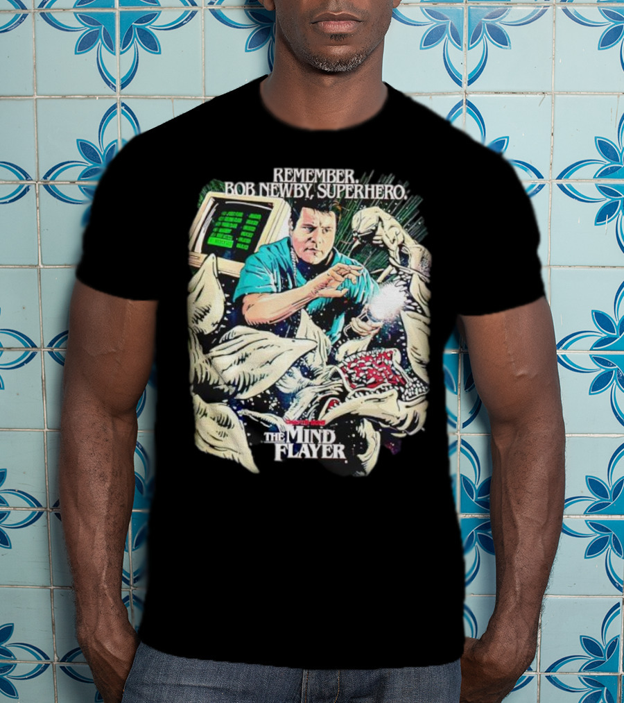 Stranger Things Season 2 Butcher Billy The Mind Flayer Remember Bob Newby Superhero T-Shirt
