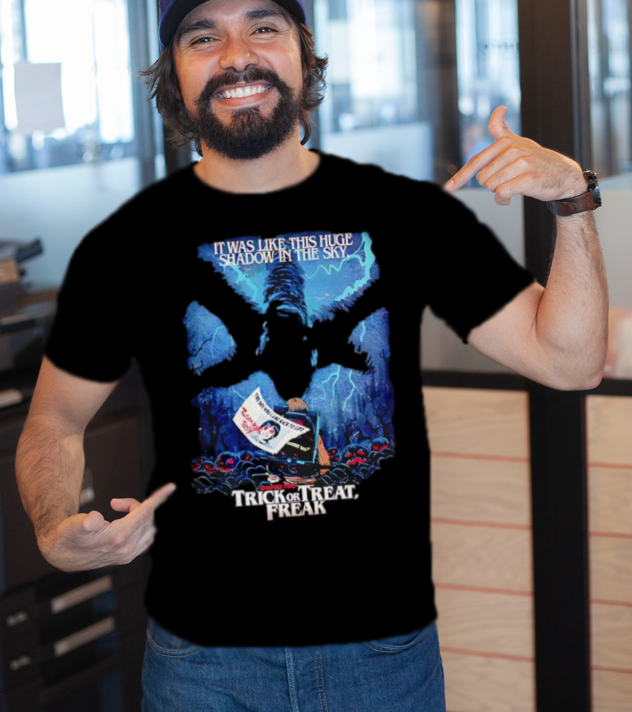 Stranger Things Season 2 Butcher Billy Trick Or Treat Freak Huge Shadow In The Sky T-Shirt