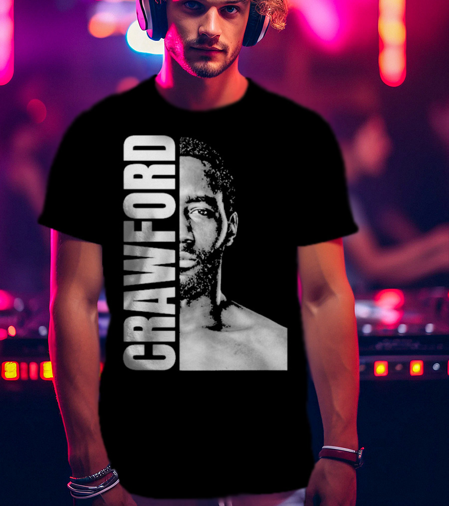 Crawford Face Of Boxing Terence Black And White Style T-Shirt
