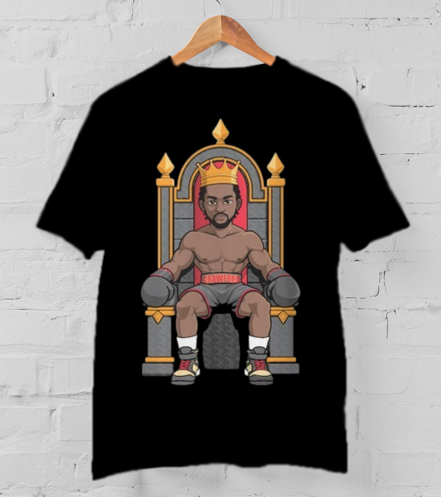 Terence Crawford Boxing Champion On Throne With Crown T-Shirt