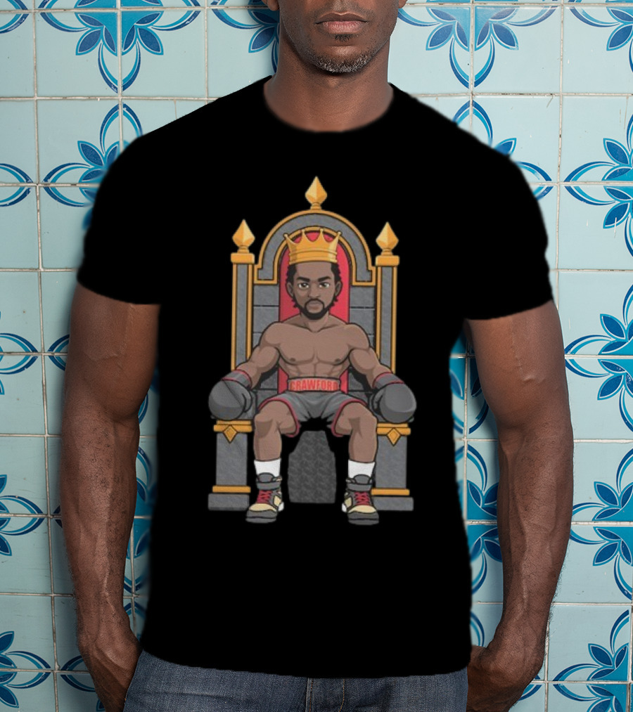 Terence Crawford Boxing Champion On Throne With Crown T-Shirt