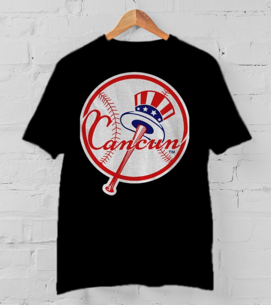 New York Yankees Cancun Baseball Parody With Funny Twist T-Shirt