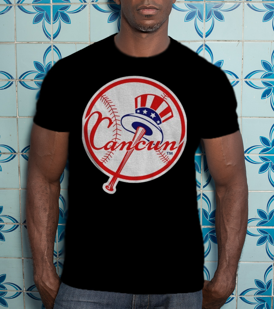 New York Yankees Cancun Baseball Parody With Funny Twist T-Shirt