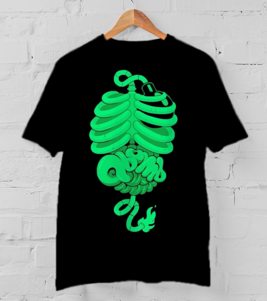 Qbomb Labs Neon Ribcage Gut Bomb T-Shirt