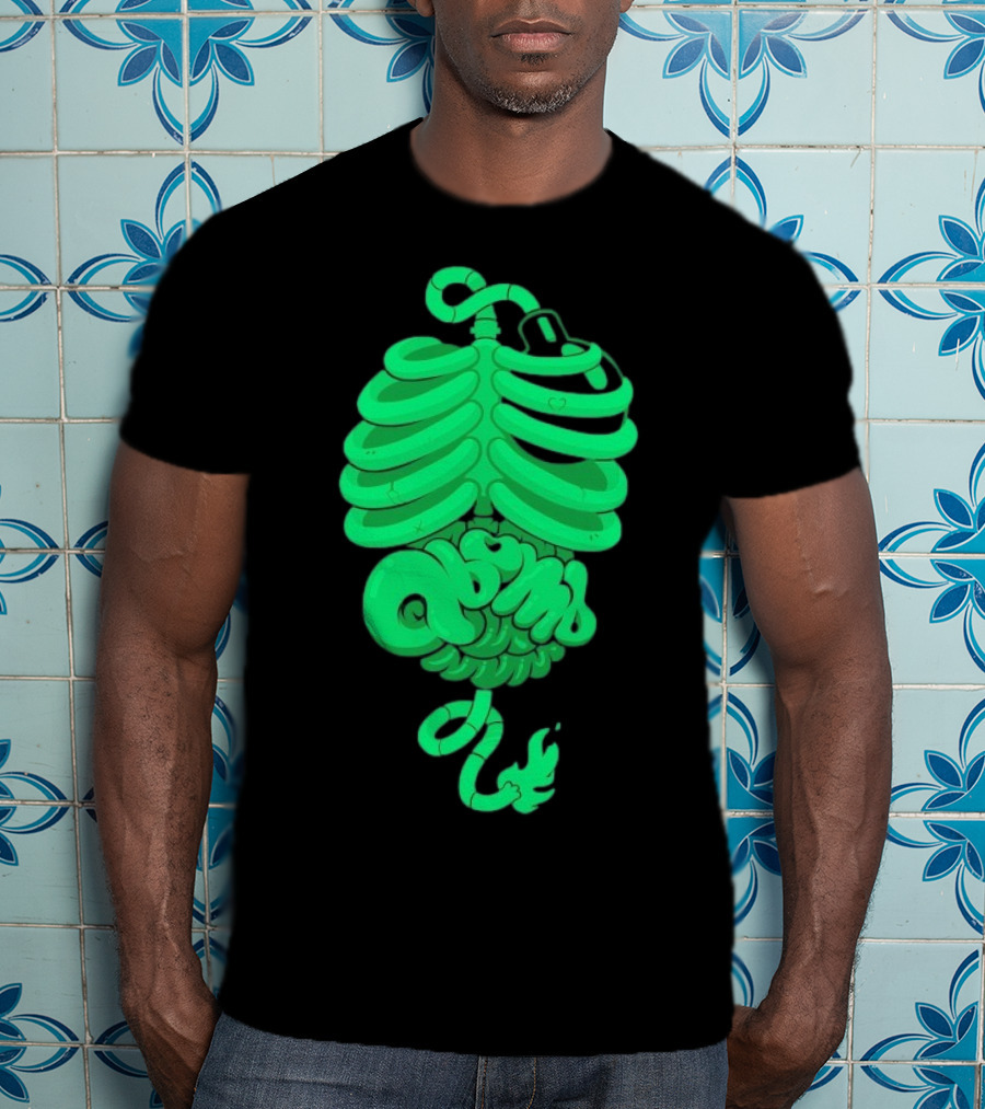 Qbomb Labs Neon Ribcage Gut Bomb T-Shirt