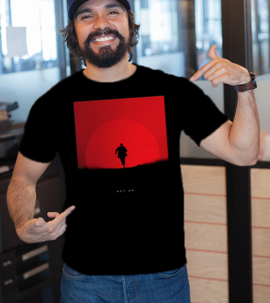 Tycho Scott Hansen October 22 2025 Running Figure Red Circle T-Shirt