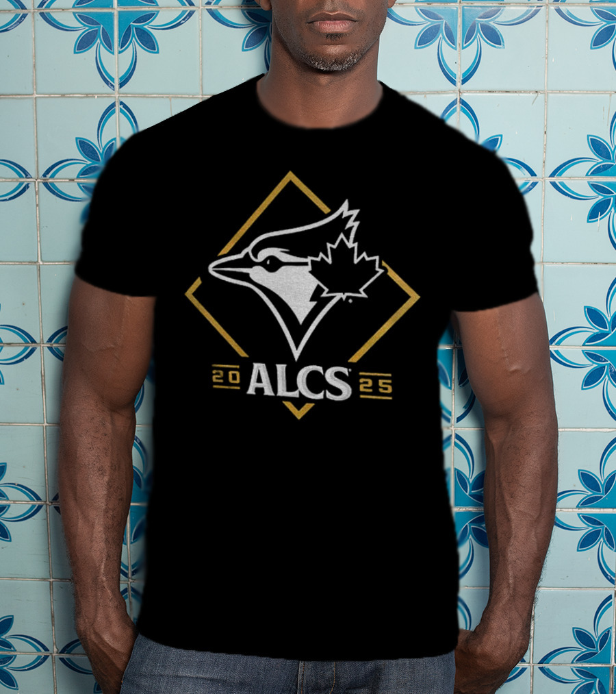 Toronto Blue Jays 2025 ALCS Winner Gold Diamond Bird Logo T-Shirt