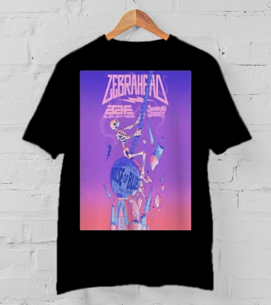 Zebrahead Alien Ant Farm Suburban Legends Jan 17 2026 House Of Blues Anaheim T-Shirt