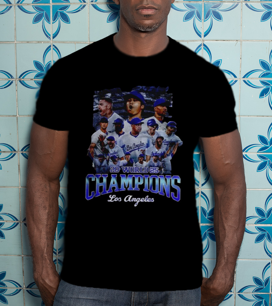 2025 World Champions Los Angeles Dodgers Back To Back Champions T-Shirt