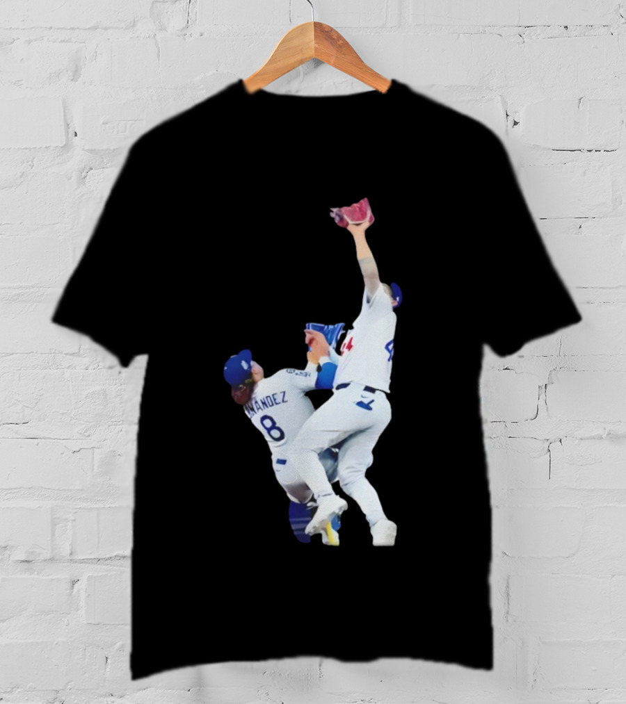 Andy Pages Hernandez Los Angeles Dodgers World Series Game 7 Catch Iconic Play T-Shirt
