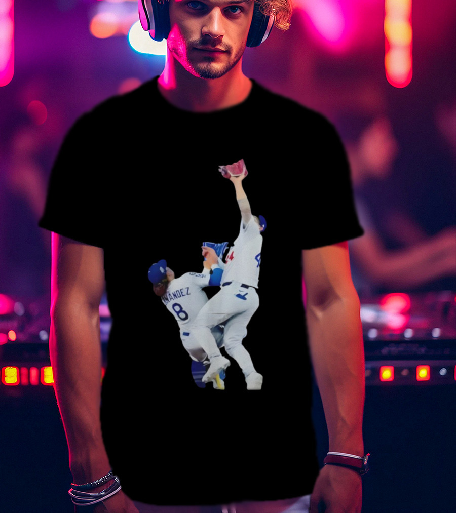 Andy Pages Hernandez Los Angeles Dodgers World Series Game 7 Catch Iconic Play T-Shirt
