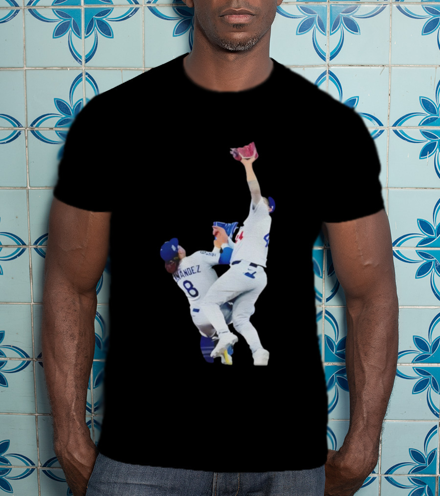 Andy Pages Hernandez Los Angeles Dodgers World Series Game 7 Catch Iconic Play T-Shirt
