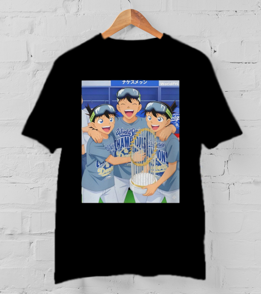World Series Champions Dodgers Anime Celebration Dodgers Stadium 2025 T-Shirt