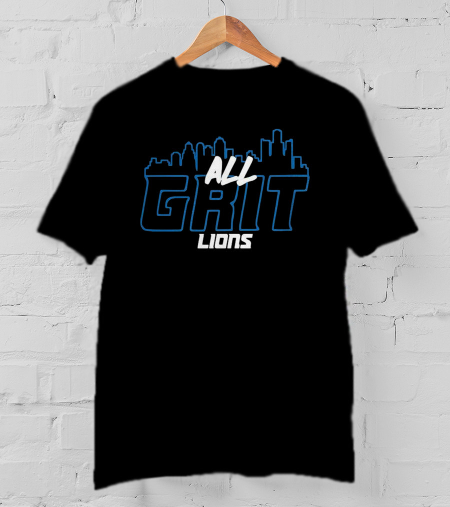 Detroit Lions All Grit Skyline Lions T-Shirt