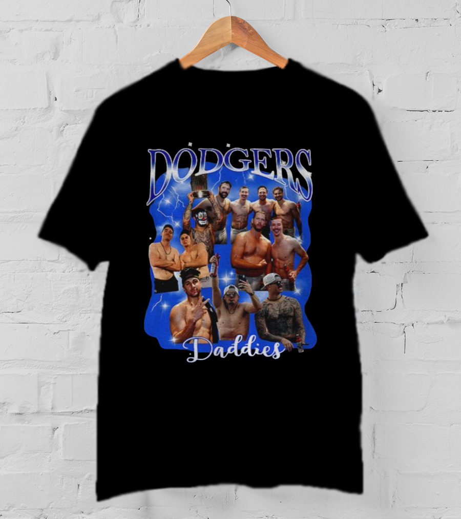 Los Angeles Dodgers Daddies 2025 World Series MLB Champions Celebration T-Shirt