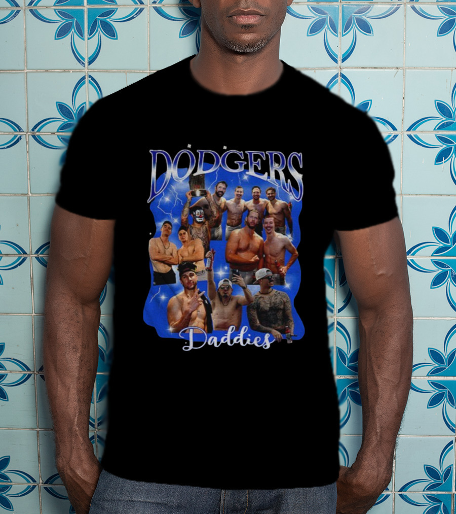 Los Angeles Dodgers Daddies 2025 World Series MLB Champions Celebration T-Shirt
