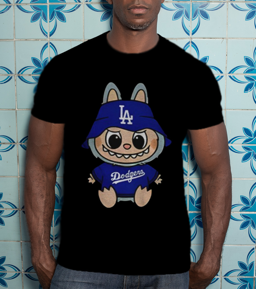 Funny Labubu Los Angeles Dodgers World Series 2025 Champions Meme T-Shirt