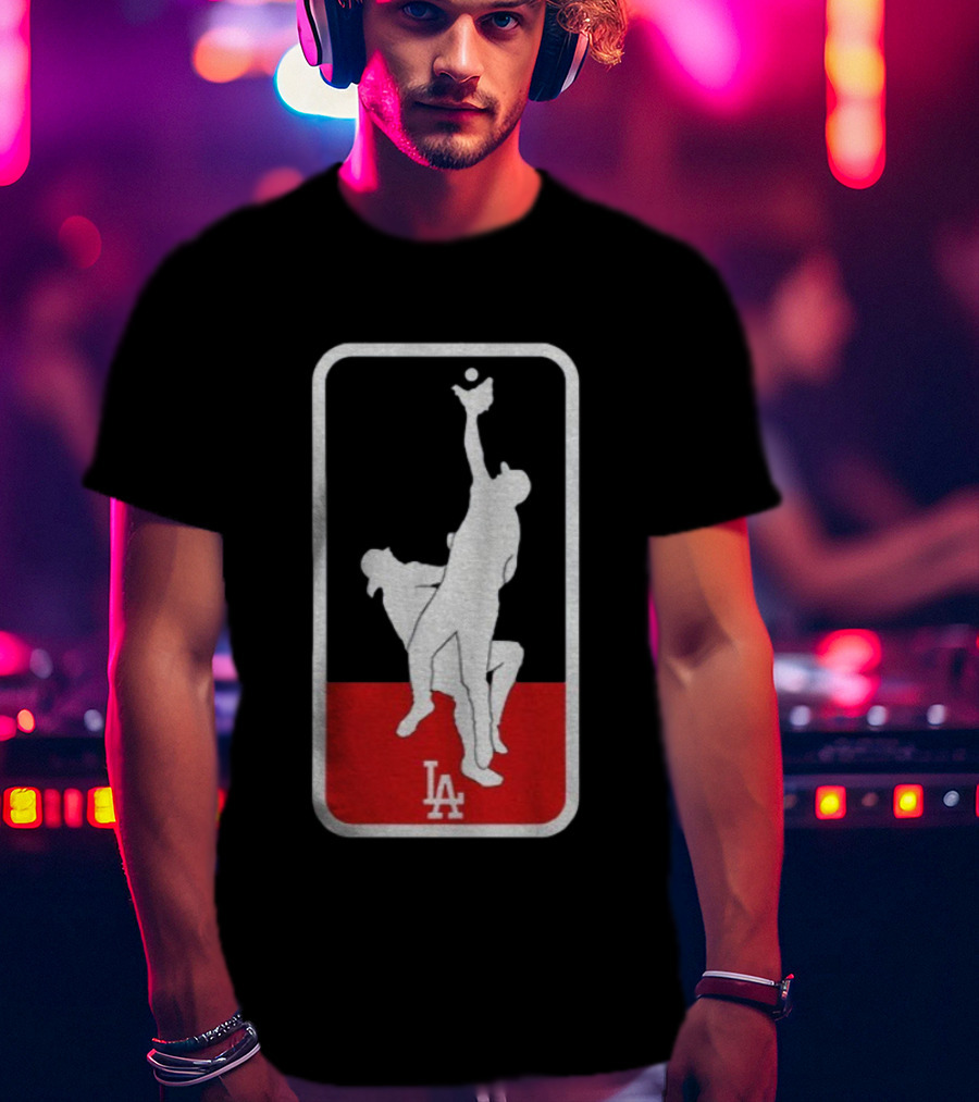 Kike Hernandez Andy Pages Dodgers LA Baseball The Catch World Series T-Shirt