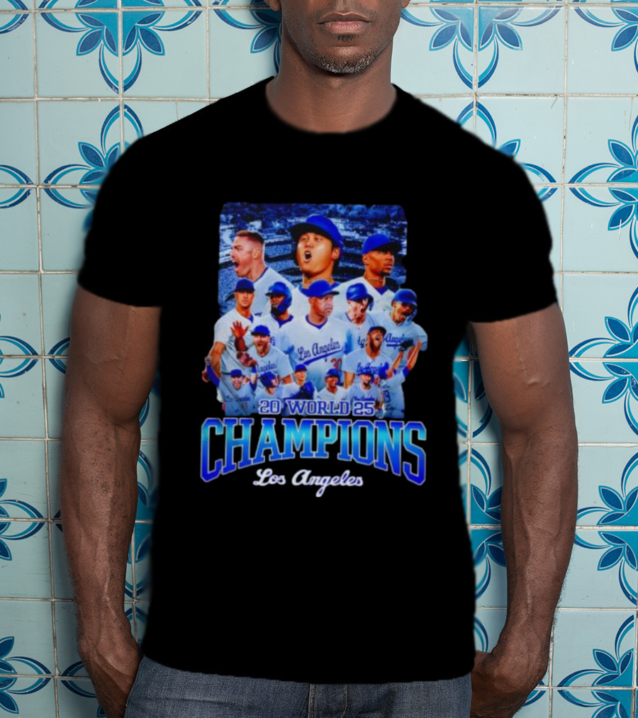 Los Angeles 2025 World Champions Dodgers Team T-Shirt