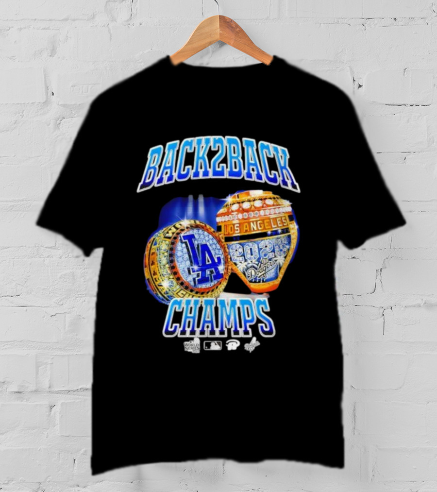 Back2Back Champs Los Angeles Dodgers 2020 World Series Rings T-Shirt