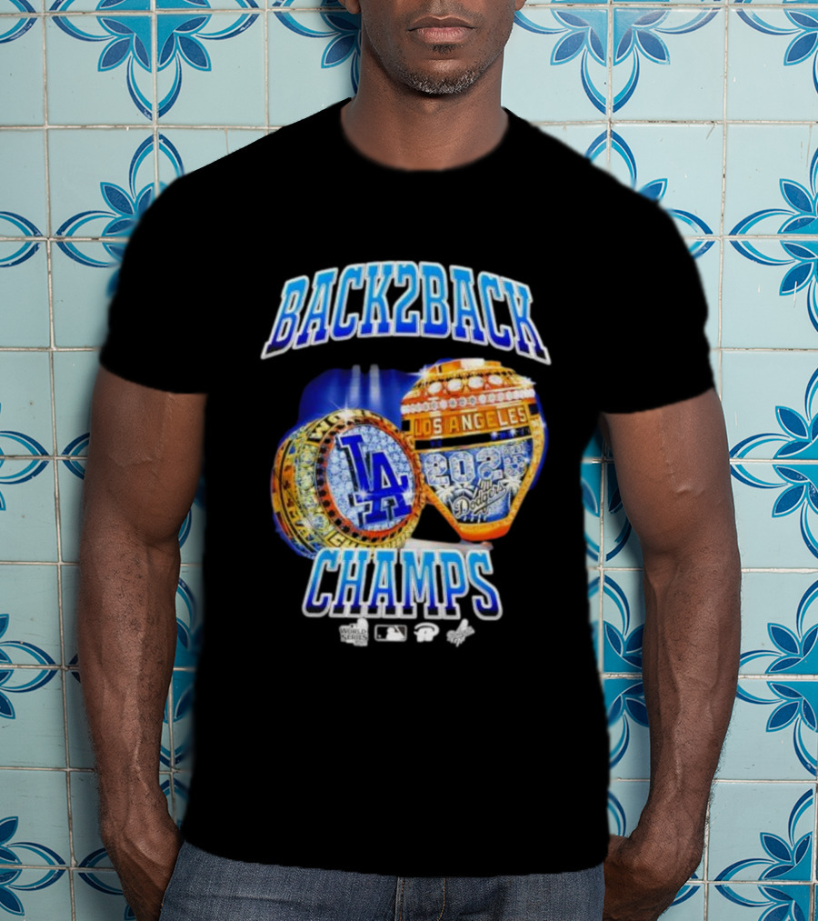 Back2Back Champs Los Angeles Dodgers 2020 World Series Rings T-Shirt